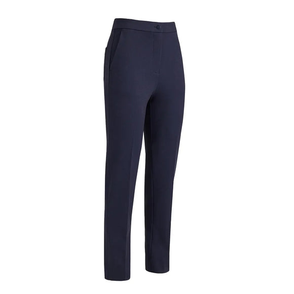New G/Fore Women's Navy Double Knit Cigarette Leg High Rise Golf Pants Size 2 MSP$175