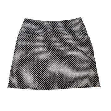 New S.C. & CO. Black Geo Print Golf Skort Size L MSP$80