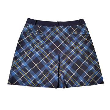 Lady Hagen Blue & Navy Plaid Golf Skort Size 10 - 0
