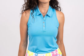 New TJ Sport Neon Blue Racerback Shirt MSP$100