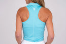 New TJ Sport Miami Blue Racerback Golf Shirt MSP$82-3