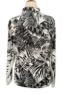 Tail White & Black Palm Print Long Sleeve Golf Sun Shirt Size XL MSP$100-2