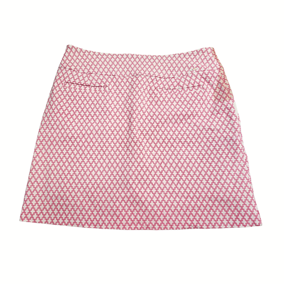 Swing Control White & Hot Pink Print Masters Golf Skort Size 12 MSP$130
