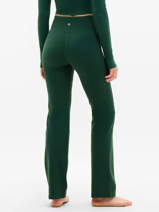 New Athleta Elation Straight Leg Pant- Pine  Size S MSP$99
