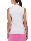 PGA Tour Women's Energy Stripe Baseball Collar Golf Polo-2