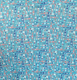 New Scales Women's Aqua Sea Glass Golf Polo Size S MSP$80 - 0