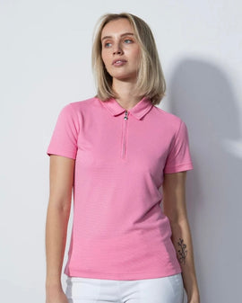New Daily Sports Peoria Pink Sky Short Sleeve Golf Polo MSP$80