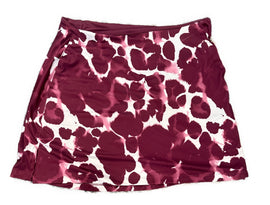 Nike Dri-Fit Maroon Print Golf Skort Size XL