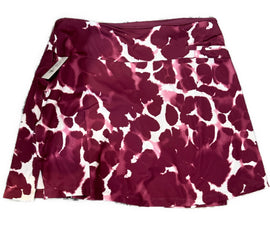 Nike Dri-Fit Maroon Print Golf Skort Size XL - 0