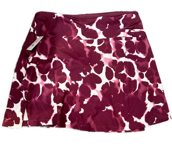 Nike Dri-Fit Maroon Print Golf Skort Size XL