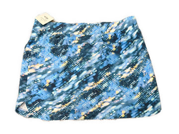 Slazenger Blue Rainy Day Print Golf Skort Size XL - 0