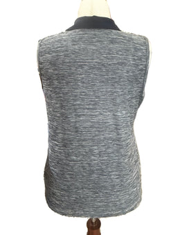 Izod Women's Navy Heather Sleeveless Golf Polo Size L - 0