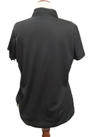 Lady Hagen Black Short Sleeve Button Golf Polo Size XL-2