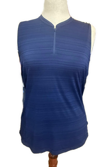 Slazenger Women's Navy Heather Sleeveless Golf Top Size XL