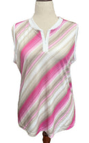 PGA Tour Women's Energy Stripe Baseball Collar Golf Polo-3