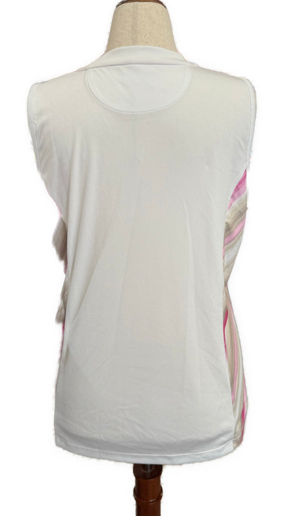 PGA Tour Women's Energy Stripe Baseball Collar Golf Polo