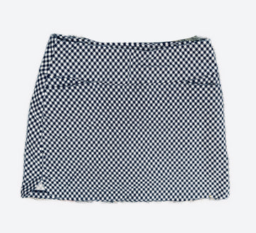 Lady Hagen Navy & White Gingham Golf Skort Size XL
