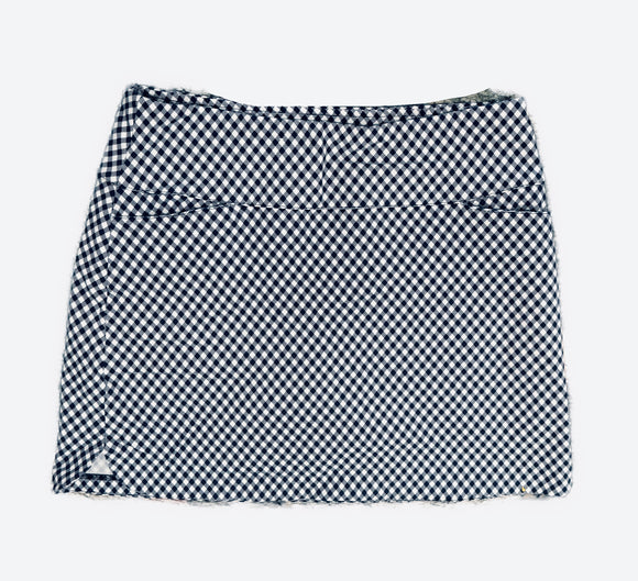 Lady Hagen Navy & White Gingham Golf Skort Size XL