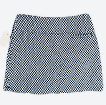 Lady Hagen Navy & White Gingham Golf Skort Size XL - 0