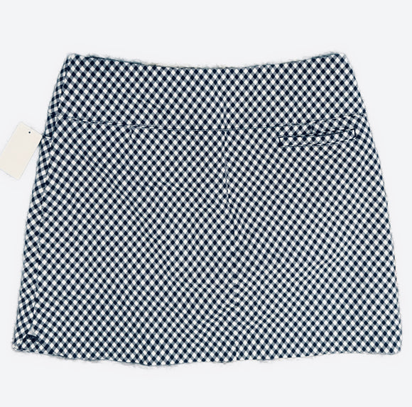 Lady Hagen Navy & White Gingham Golf Skort Size XL