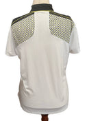 Greg Norman Women's White, Black & Yellow Golf Top w/ Logo Size XL-2