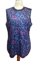 PGA Tour Women's Navy Print Sleeveless Golf Tee Size XL-1