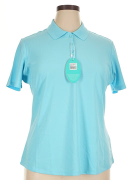 New Greg Norman Women's Light Blue Golf Polo Size XL