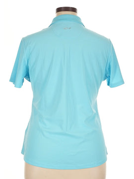 New Greg Norman Women's Light Blue Golf Polo Size XL - 0