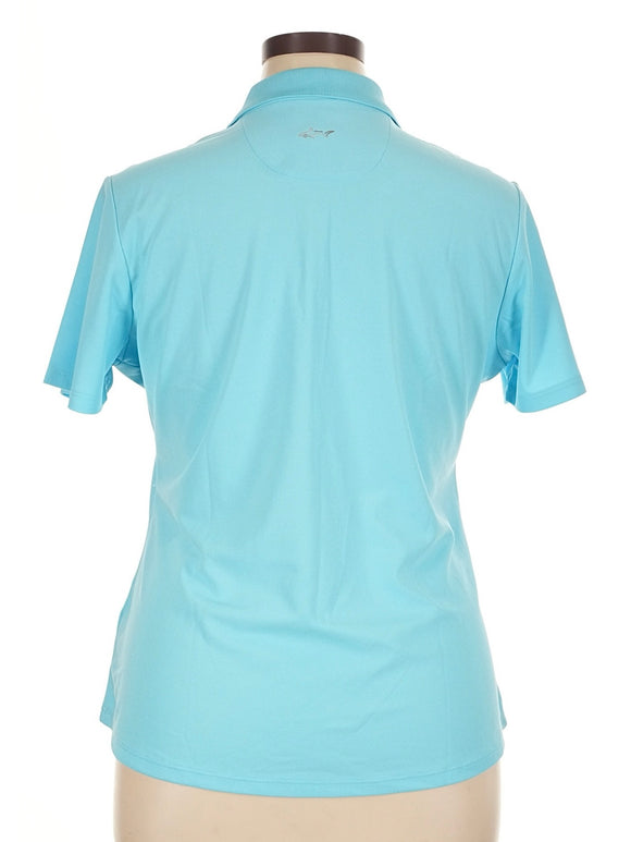New Greg Norman Women's Light Blue Golf Polo Size XL