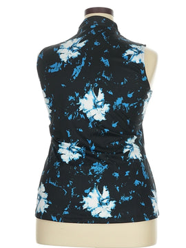 New Greg Norman Black Floral Sleeveless Golf Top Size XL MSP$75 - 0