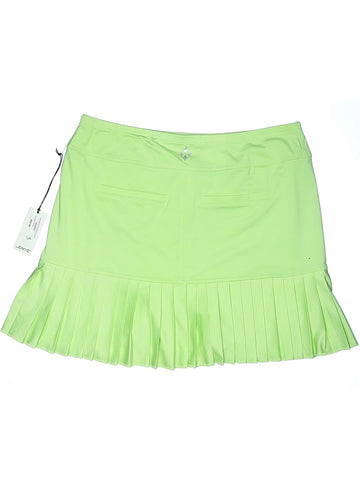 New Jofit Women's Long Knife Pleat Golf Skort Green Size L MSP$90 - 0