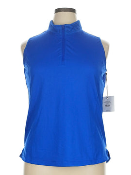 New Belyn Key Cobalt Blue Sleeveless Golf Top Size XL MSP$130 - 0