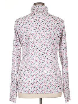 Straight Down Women's White Print Pullover Size XL - 0