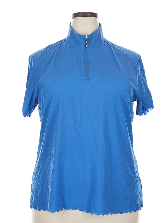 Greg Norman Women's Biue X-lite Stretch Golf Top Size XXL