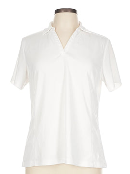 Lady Hagen White Short Sleeve Golf Polo Size L