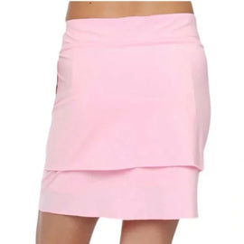 Belyn Key Light Pink Tin Cup Tiered Golf Skort Size M MSP$125 - 0
