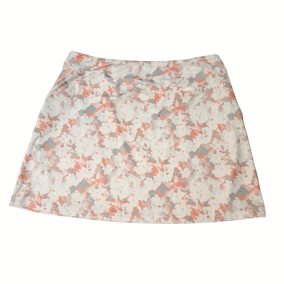 Puma Gray, White & Coral Floral Golf Skort Size L MSp$70