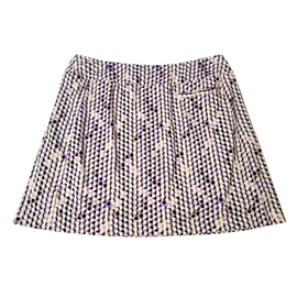Tail Purple & Black Dot Print Pull-on Golf Skort Size L - 0