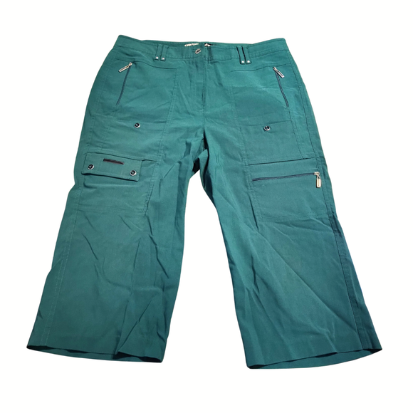 Jamie Sadock Forest Green Golf Knee Capris Size 12 MSP$120
