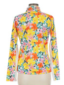 Tail Fun in The Sun Floral Golf Pullover Size M-2