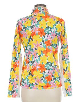 Tail Fun in The Sun Floral Golf Pullover Size M - 0