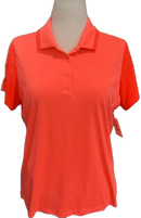 Slazenger Women's Bright Coral Snap Golf Polo Size XL-1