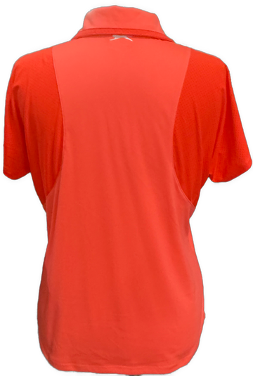 Slazenger Women's Bright Coral Snap Golf Polo Size XL - 0