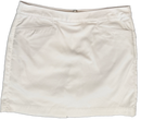 PGA Tour White Rear Zip Golf Skort Size 8-1