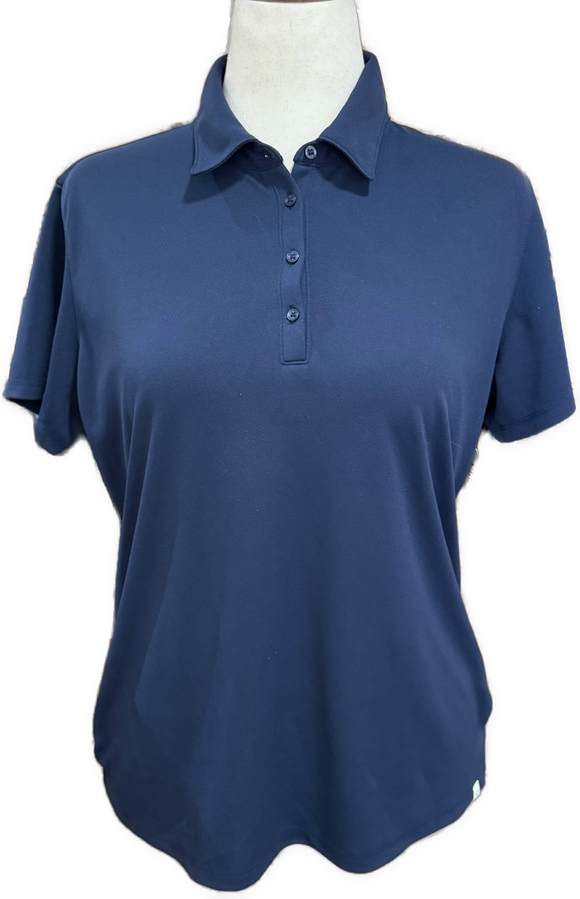 Lady Hagen Navy Button Short Sleeve Golf Polo Size XL