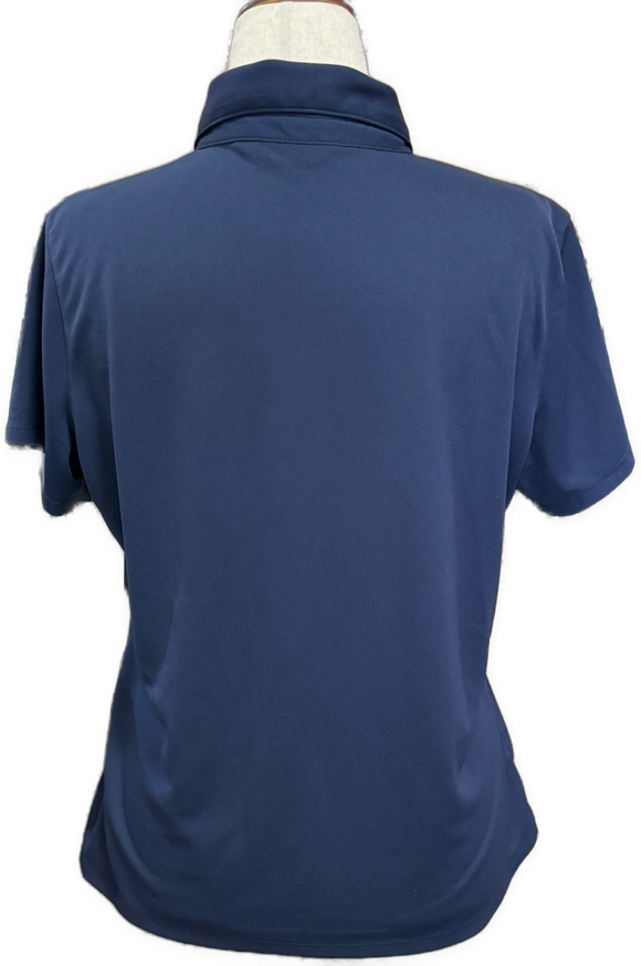 Lady Hagen Navy Button Short Sleeve Golf Polo Size XL