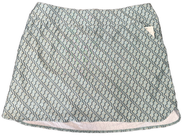New Ahead Sage Print Performance Golf Skort Size XL MSP$76