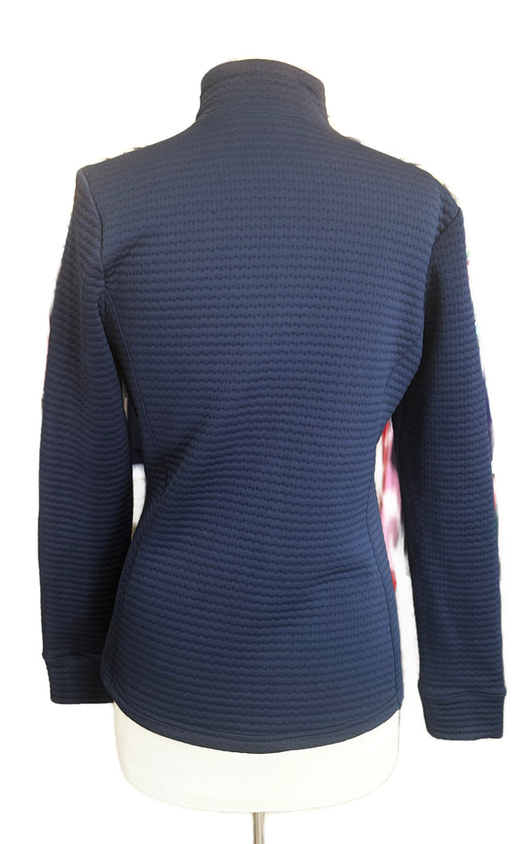 Lady Hagen Full Zip Navy Quilted Jacket Size M