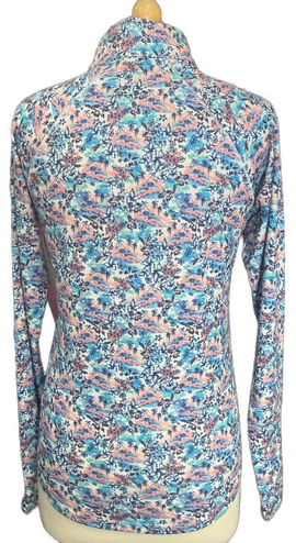 New Scales Women's LS White Vibrant Travels Pullover Size S MSP$85 - 0