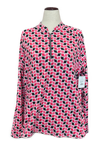 Tail White Label Pink & Black Long Sleeve Golf Tip Size XXL